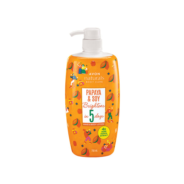 Avon Naturals Papaya & Soy Holiday Giftable Hand & Body Lotion 750 mL