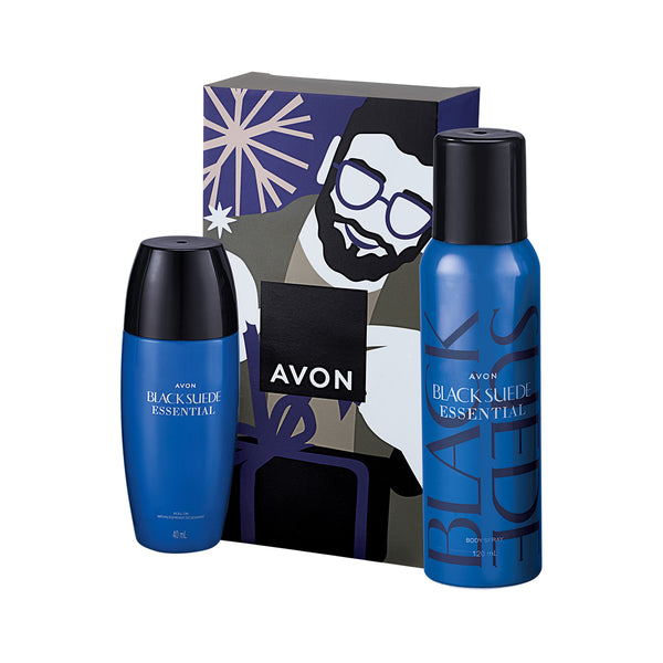 Avon Black Suede Essential Holiday Gift Set