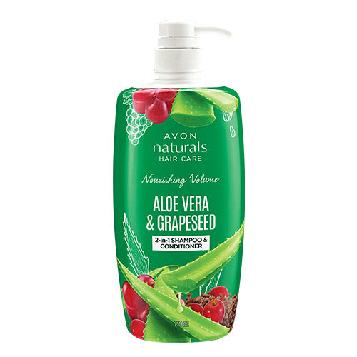 Naturals Aloe Vera and Grapeseed 2-In-1 Shampoo And Conditioner 750ml