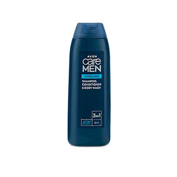 Avon Care Men Cooling 3-in-1 Shower Gel, Shampoo & Conditioner 250 ml
