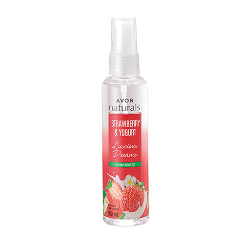 Avon Naturals Body Spritzes In Strawberry And Yogurt 100ml