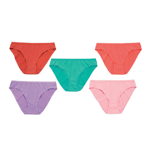 Justine 5-in-1 Microfiber Bikini Panty Pack