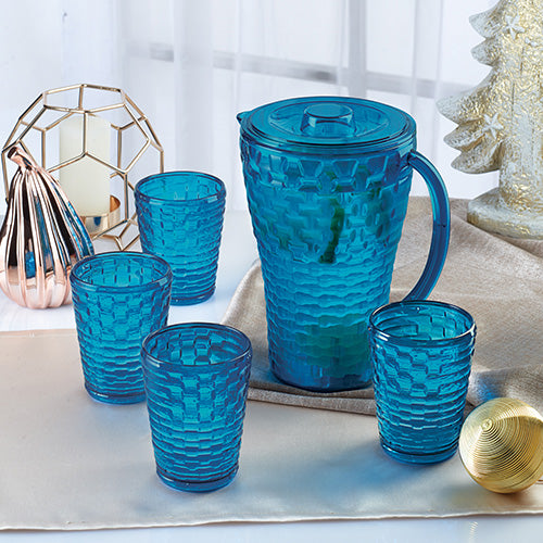 Love Marie Pitcher and 4-pc Tumbler Set