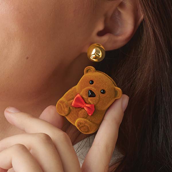Beary in Love Reversible Earrings