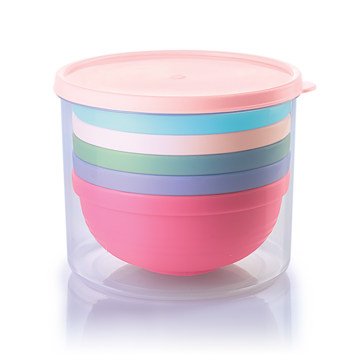 Pastel 5-pc Bowl Set with Container