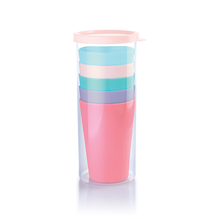 Pastel 5-pc Tumbler with Container