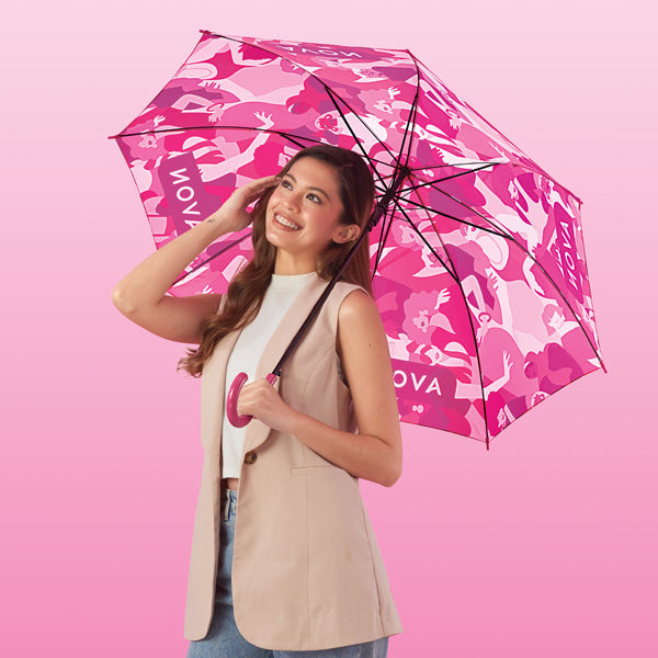 Breast Cancer Awareness Cane Umbrella