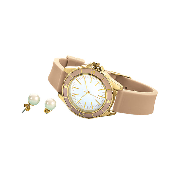 Flora Watch And Earring Set