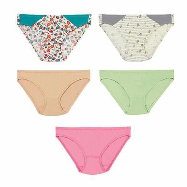 Emilia 5-in-1 Bikini Panty Pack